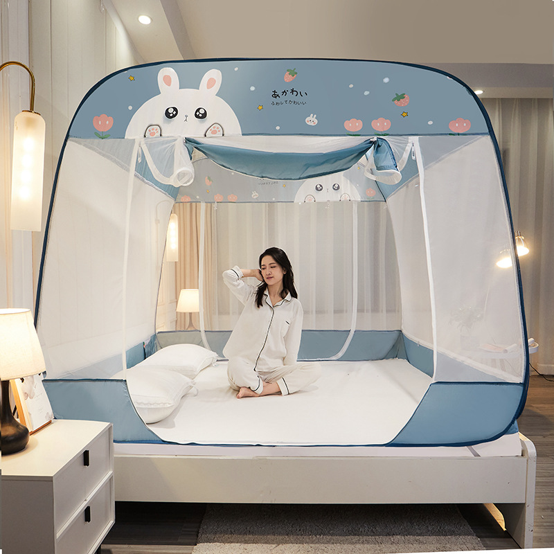 Sin mosquiteros instalados, mosquiteros de Mongolia, mosquiteros de tres puertas, mosquiteros desmontables con cremallera superior a prueba de polvo al por mayor