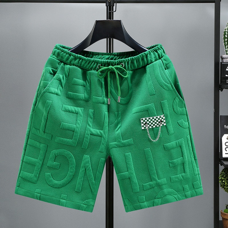 Plus Size Men's Summer Loose Shorts Trendy Five-Point Beach Pants Casual Mid-Length Fashion_viptrois.com