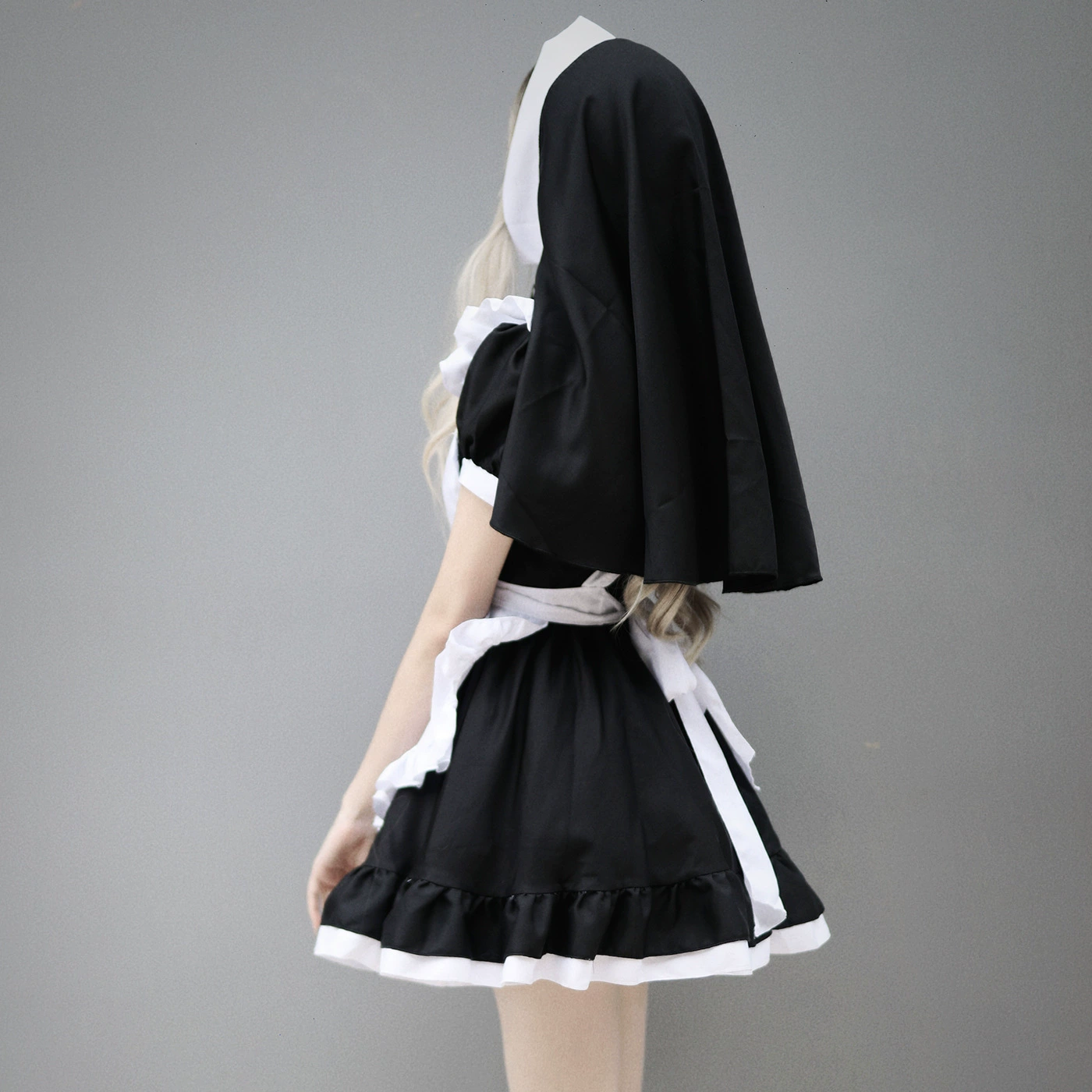 Оригинально инновационный кросс-бордер Halloween монахиня сервис Lolita двухмерная горничная платье мундир милый девочка