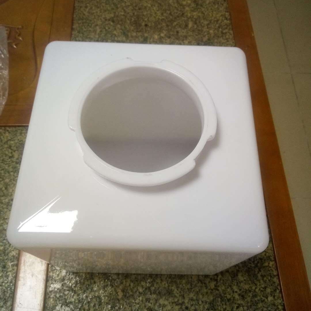 스퀘어 램프 그늘 R 각도 PMMA 직각 스퀘어 램프 그늘 야외 플라스틱 스퀘어 병 커버