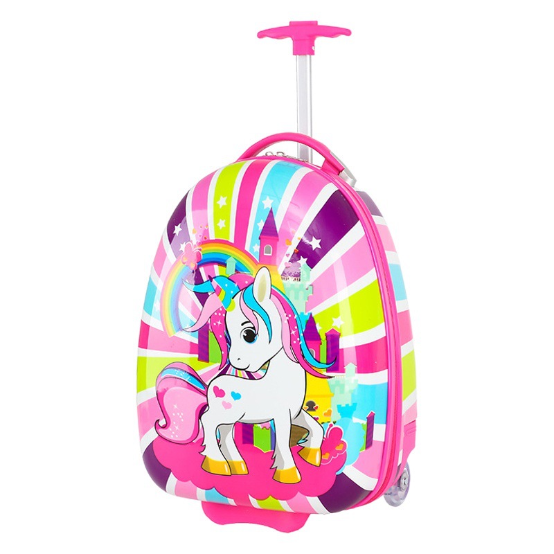 Children's Trolley Case, Lightweight Large-Capacity Travel Case 16inch Cartoon New Style Kindergarten Primary School Student Luggage Case