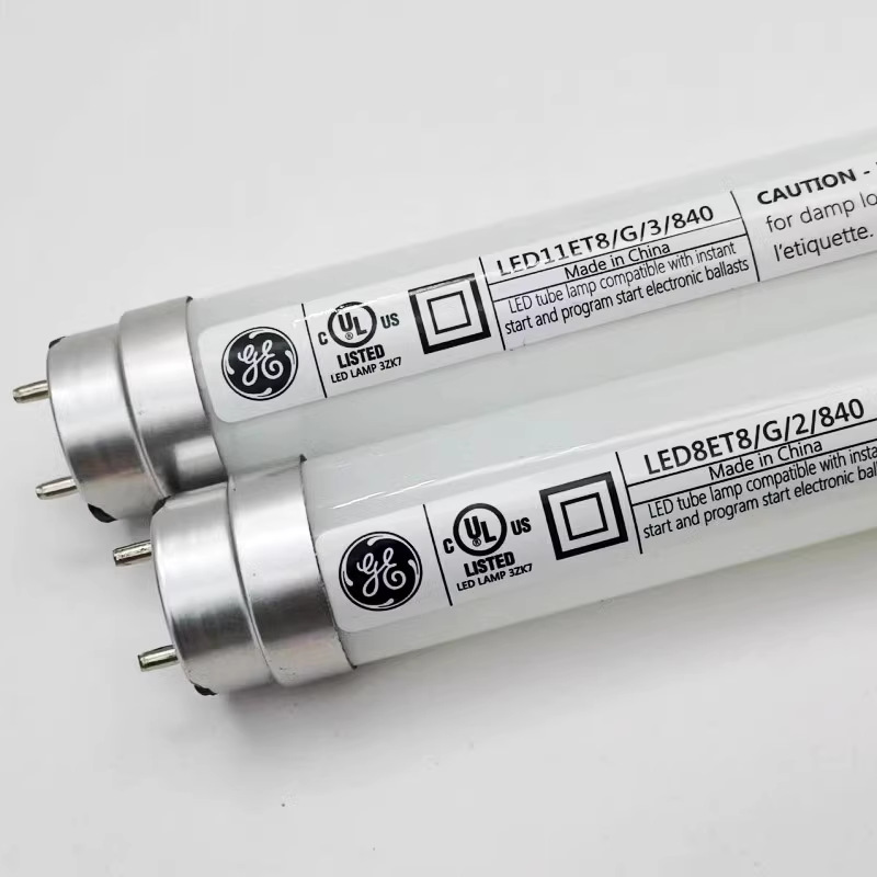 美国客户指定沃尔玛Walmart指定LED光源灯管GE LED8ET8/G/2/840