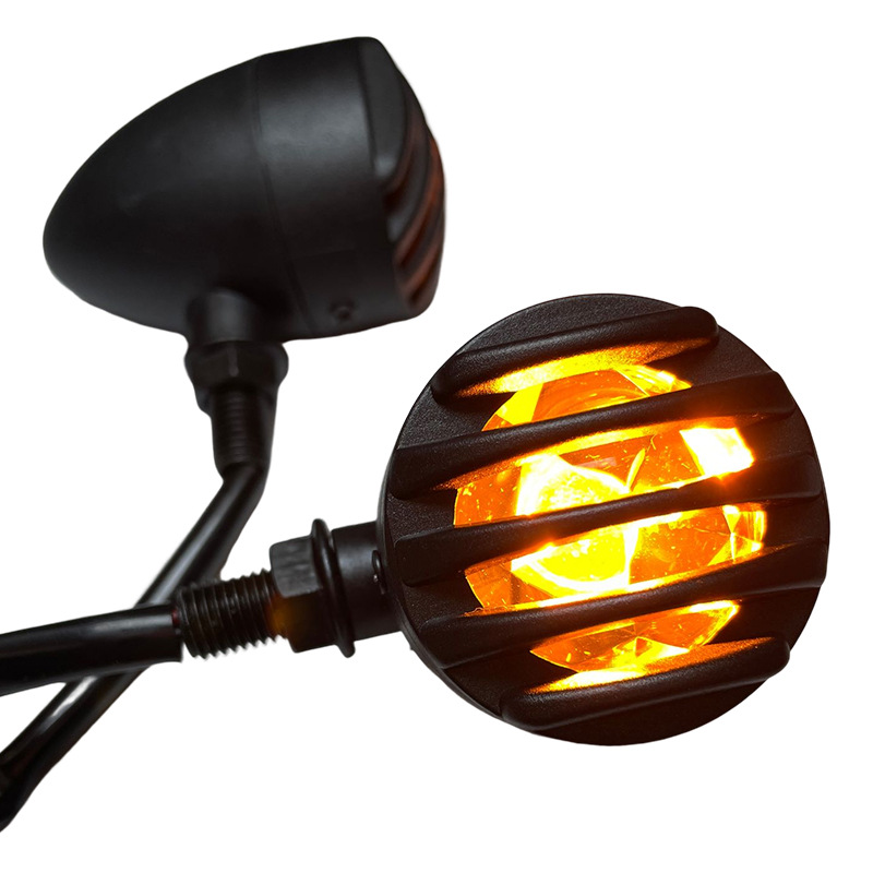 Transfronteriza caliente 125 motocicleta becerro coche eléctrico señal de giro retro Harley modificado Universal luz LED