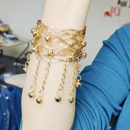 Hanikezi's same retro coin tassel waist chain exotic style belly dance beach casual body chain wholesale