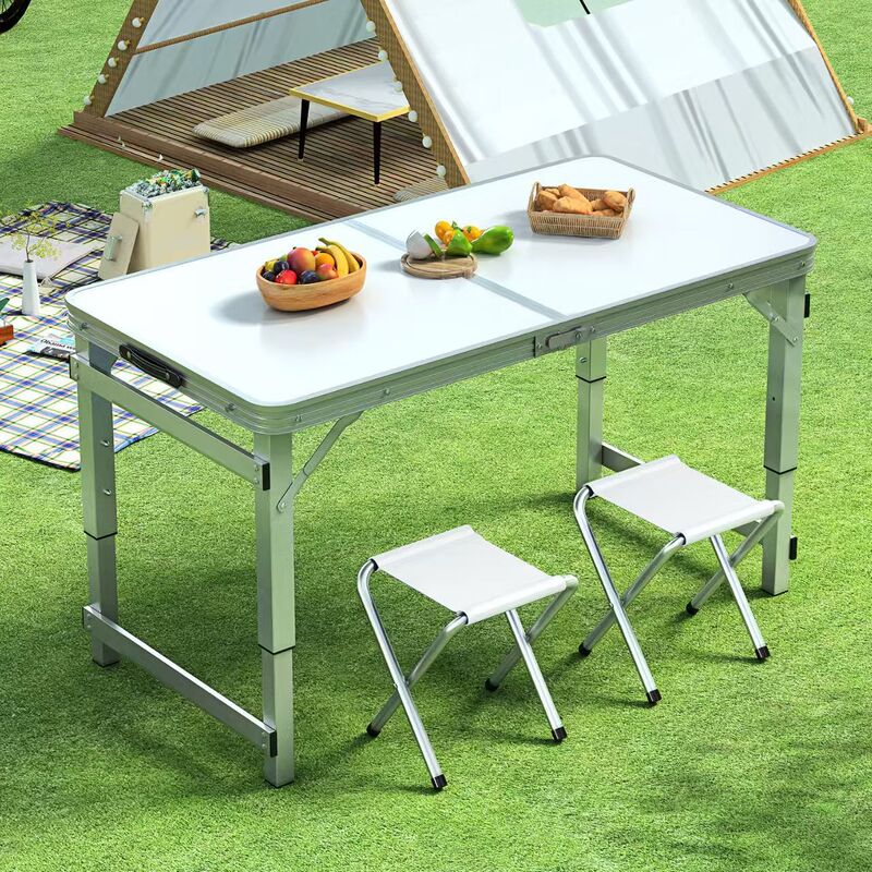 Folding Table for Outdoor Night Market Stalls, Portable Folding Table for Balcony, Home Use Table, Folding Picnic Table