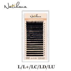 NATUHANA嫁接睫毛L/L+/LU/LC/LD混合長度超卷翹假睫毛