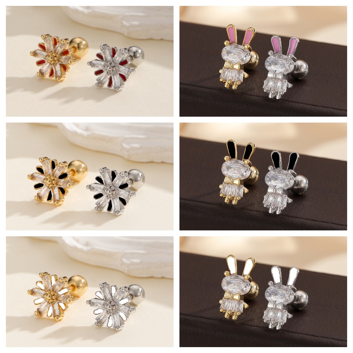 Labret stud lip piercing jewelry styling detail