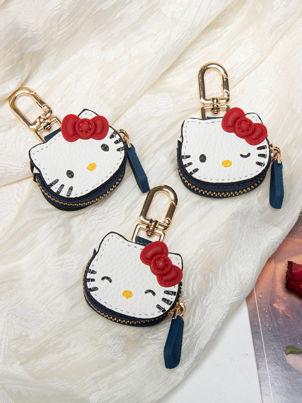 現物かわいいアニメkt猫ストラップ高颜値ケイティ猫バッグ掛けキーホルダー女子親友プレゼント|undefined