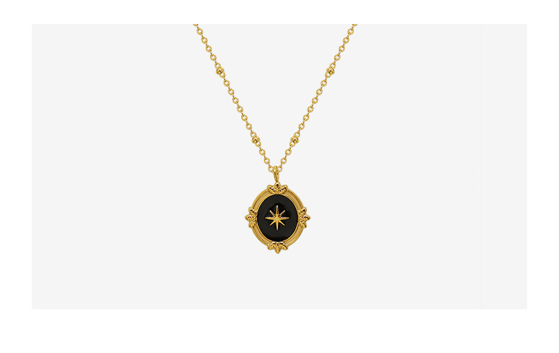 Collier En Acier Titane Star De La Mode En Gros display picture 10