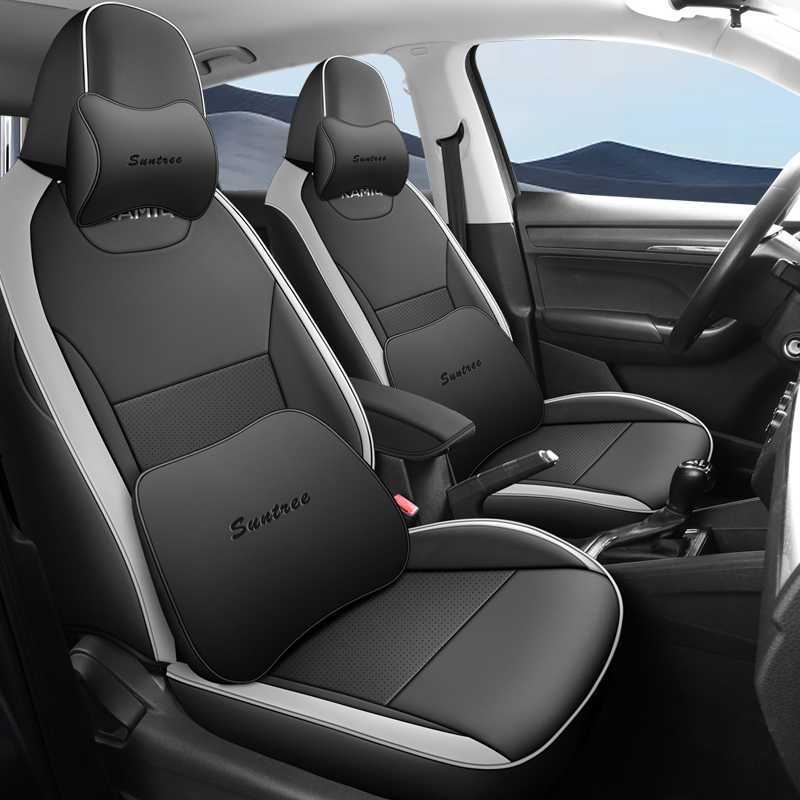 Modelə uyğun (Original) oturacaq örtükləri — Skoda Car Seat Cushion - black-gray-memory-foam-edition-note-car-model-year-rear-row-half-cover