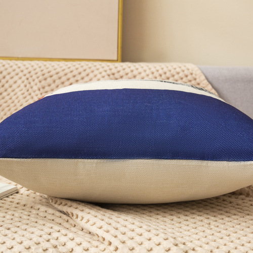 Home Fabric Linen Throw Pillow Instagram Style Sofa Bedside Cushion Living Room Sofa Nap Pillow Office Chair Cover