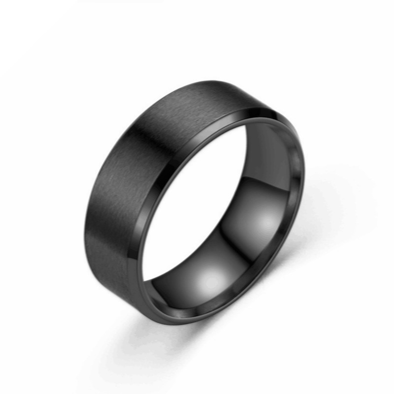 5g Weight Rings Classification 1 Piece Quantity Daily Occasion Titanium Steel Material Circle Pattern Unisex Gender Plating Design Simple Style Style Simple Style Titanium Steel Circle 2