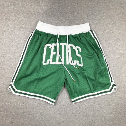 Boston Celtics Swing Pocket Basketball Shorts Men's Sports Shorts Five-Point Mid-Length