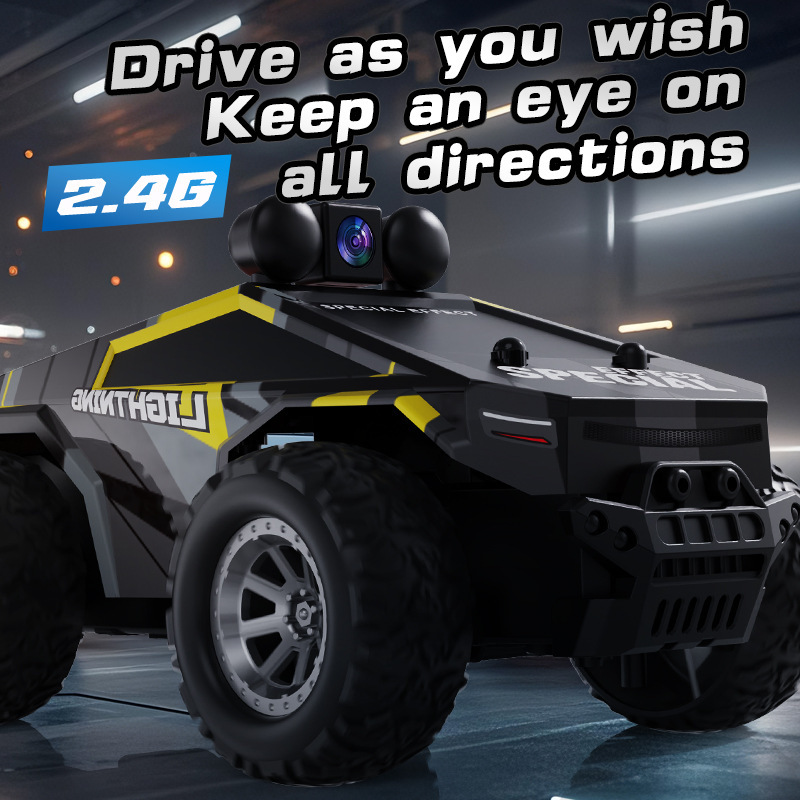 2.4g Remote Control Car with Camera 1:28 High-Speed Drift Off-Road Climbing Pickup Truck Boy's Toy Car First-Person View