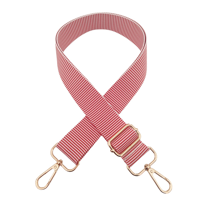 Polyester Cotton Stripe Bag Strap display picture 15