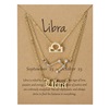 Zodiac signs, necklace, chain, brand retro set with letters, jewelry, 3 piece set, Amazon