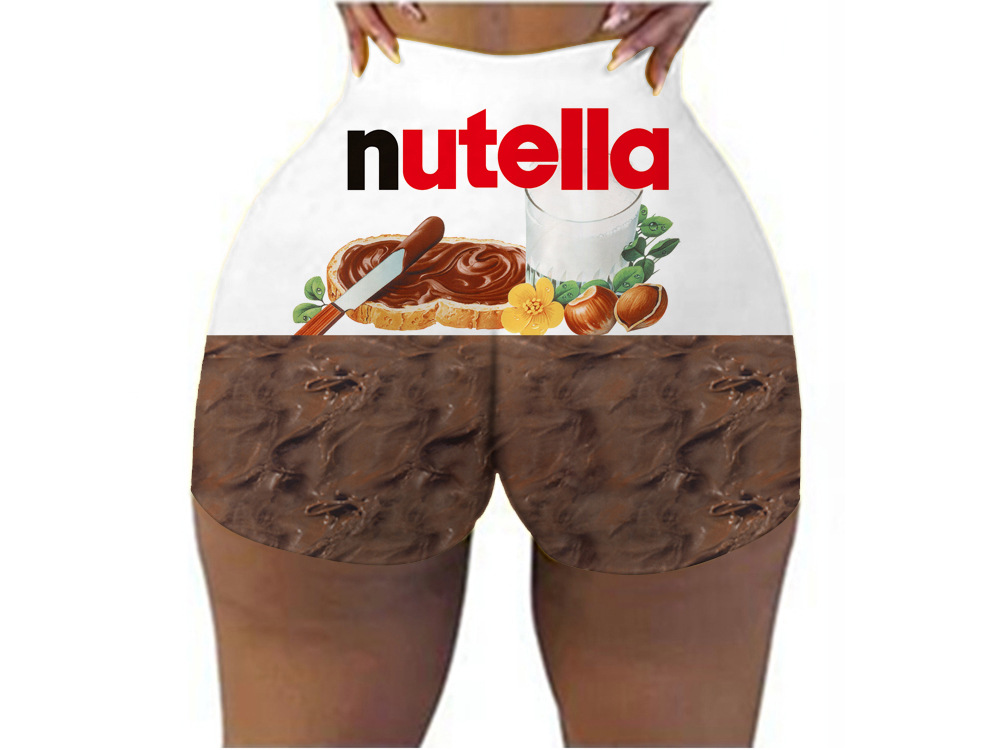 Pantalones cortos de cadera deportivos casuales de camuflaje con estampado digital europeo y americano, las mujeres pueden pedir una pieza