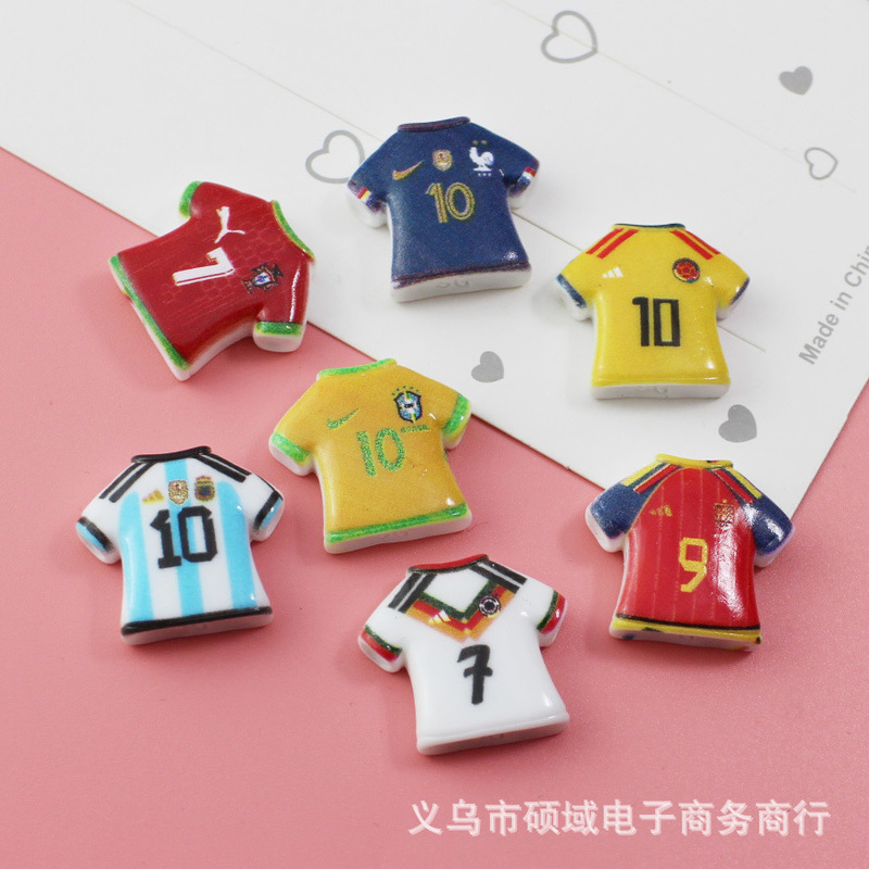 New World Cup Jersey Resin Accessories, Handmade DIY Cream Glue Car Ornaments, Keychain Accessories, Decorative Materials New World Cup Jersey Resin Accessories, Handmade DIY Cream Glue Car Ornaments, Keychain Accessories, Decorative Materials