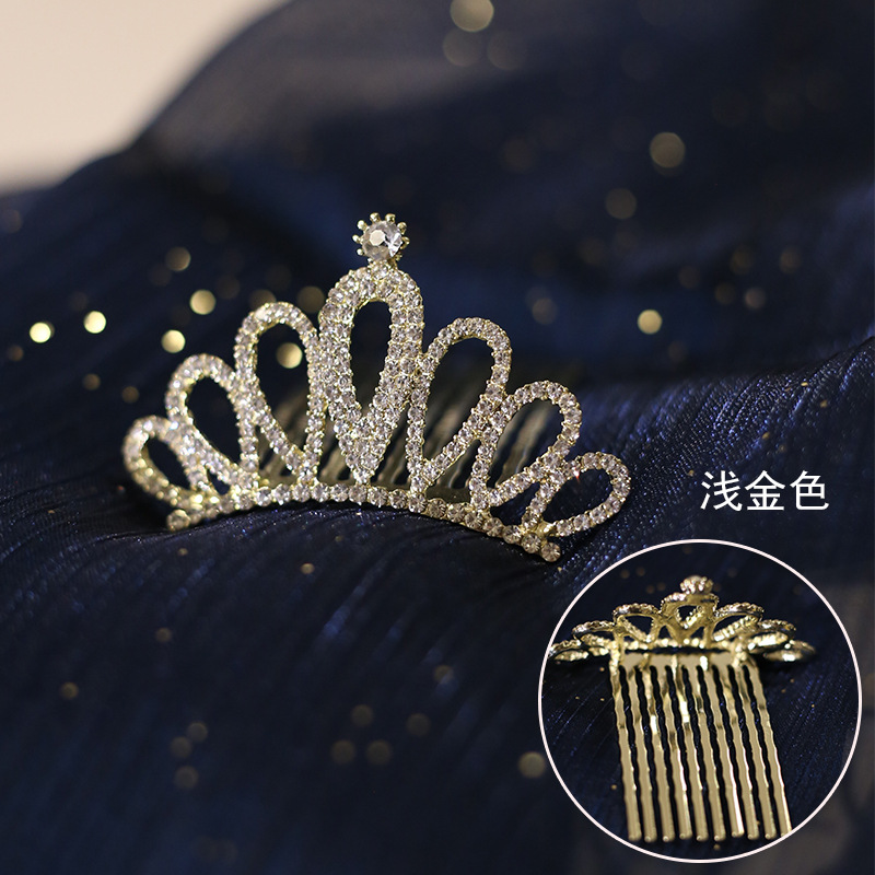 D타입 라이트 골드 5cm 크라운 빗