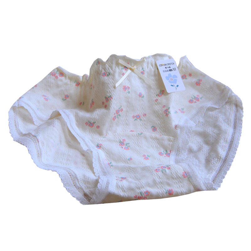 2025 新しい女性の下着股間延長純綿タイプ A 抗菌ミッドウエスト通気性若い女性のブリーフ C066