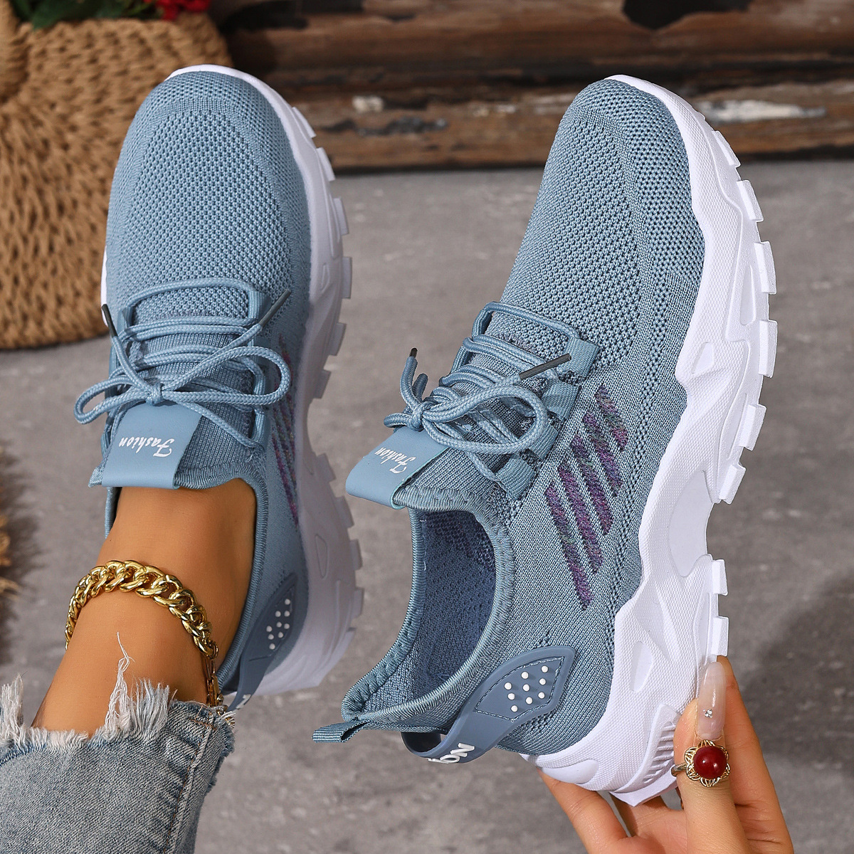 Women's Breathable Sports Shoes, Women's Autumn And Winter Thick-soled Shoes, Cross-border Dropshipping, Casual And_vogvips.com