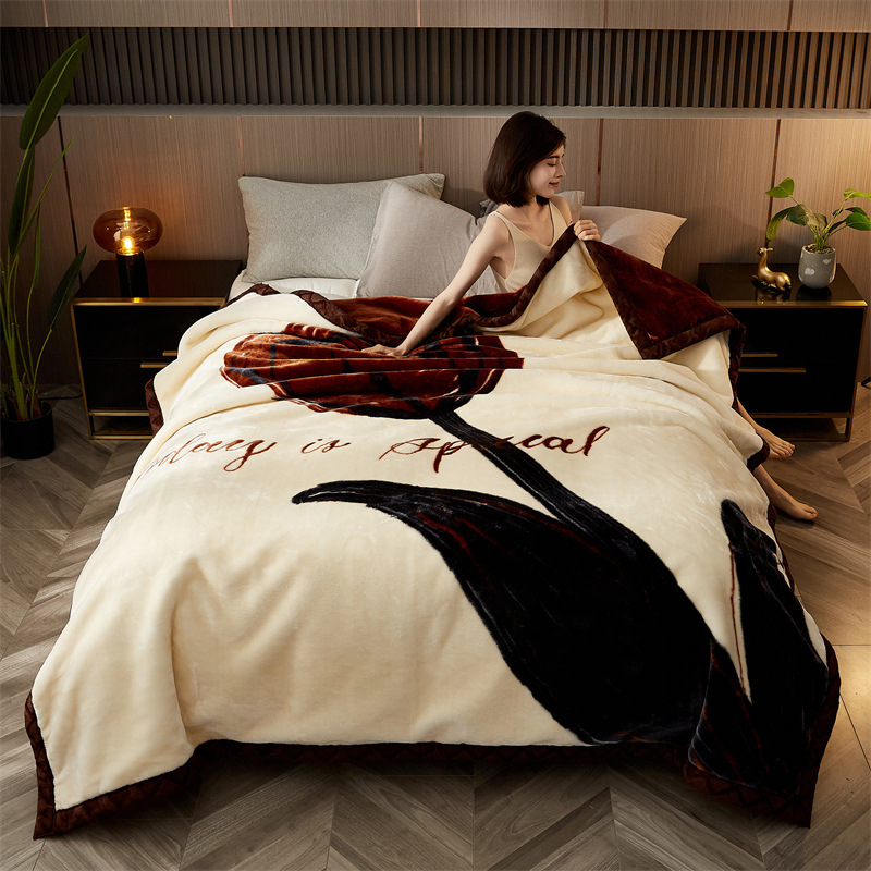 2024 nueva manta raschel gruesa