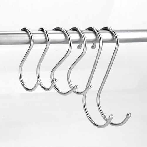 Manufacturer supply kitchen clothes S hook stainless steel iron large medium small S hook S hook S type metal hook
