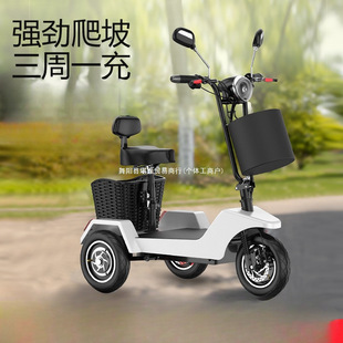 電動三輪車家用小型接送孩子女士老年人親子折疊車輕便電瓶車其他