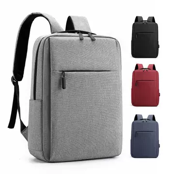 Business backpack men's laptop bag simple commuting leisure printing logo large capacity backpack wholesale - ShopShipShake