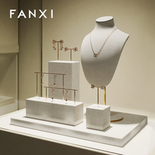凡西FANXI高档首饰展示架耳环项链人像脖子展架专柜珠宝展示道具