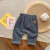 Children's trousers for leisure, autumn, with little bears