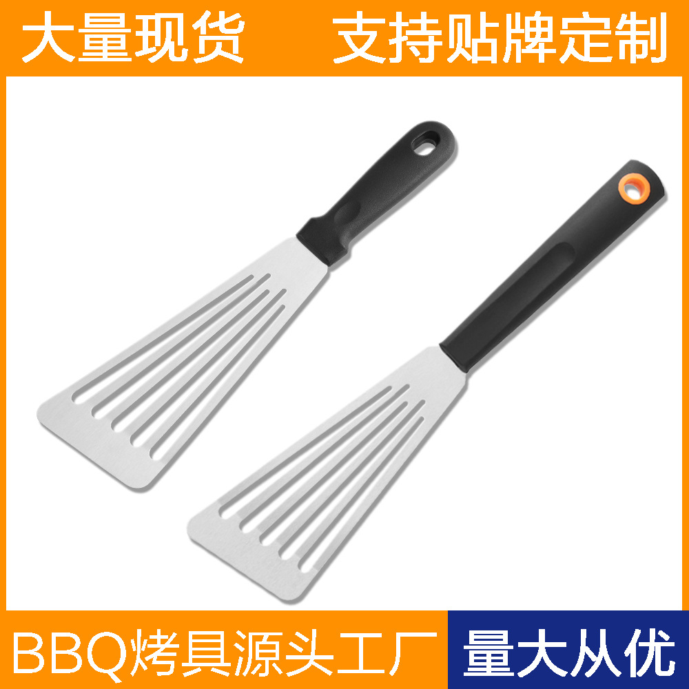 Pescado frito de acero inoxidable, espátula, espátula de ternera frita, espátula de cocina, espátula de cocina al aire libre, espátula para freír