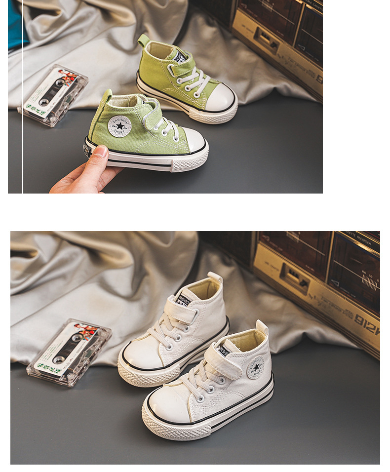 Baskets en toile pour garçon chaussures confortables polyvalentes_voghion.com