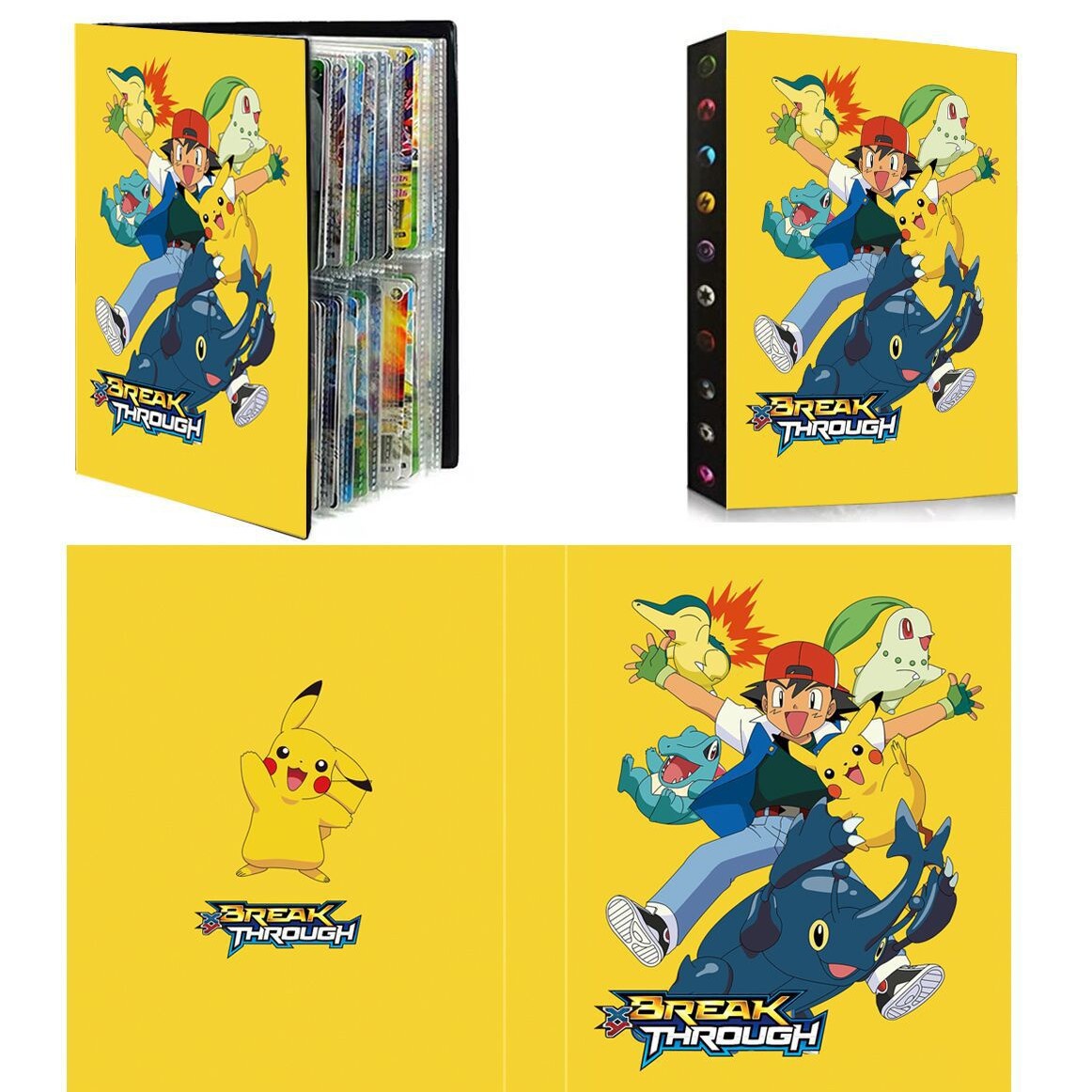 Tarjeta de bebé mágica libro de colección de tarjetas libro de bolsillo monstruo mascota elfo pikachu pack 240 tarjetas se pueden enviar en nombre