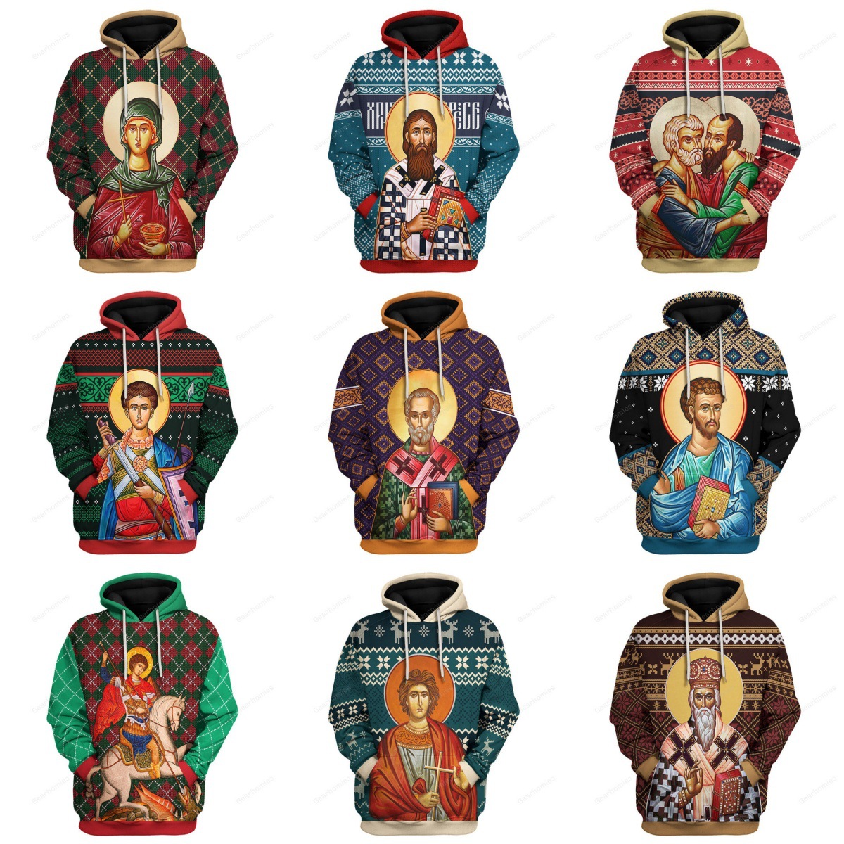 COSPLA 3D Digital Printed Hooded Zipper Sweatshirt Jacket - Popular New Cross-Border Style from Europe and America