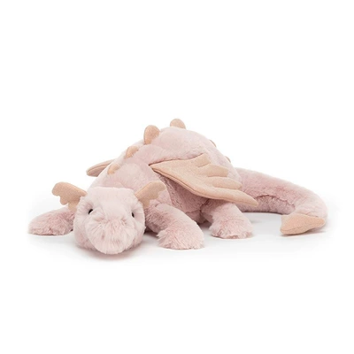 Oyuncaq yastıqlar, Lying Snow Dragon Doll - pink-dragon-50cm025kg