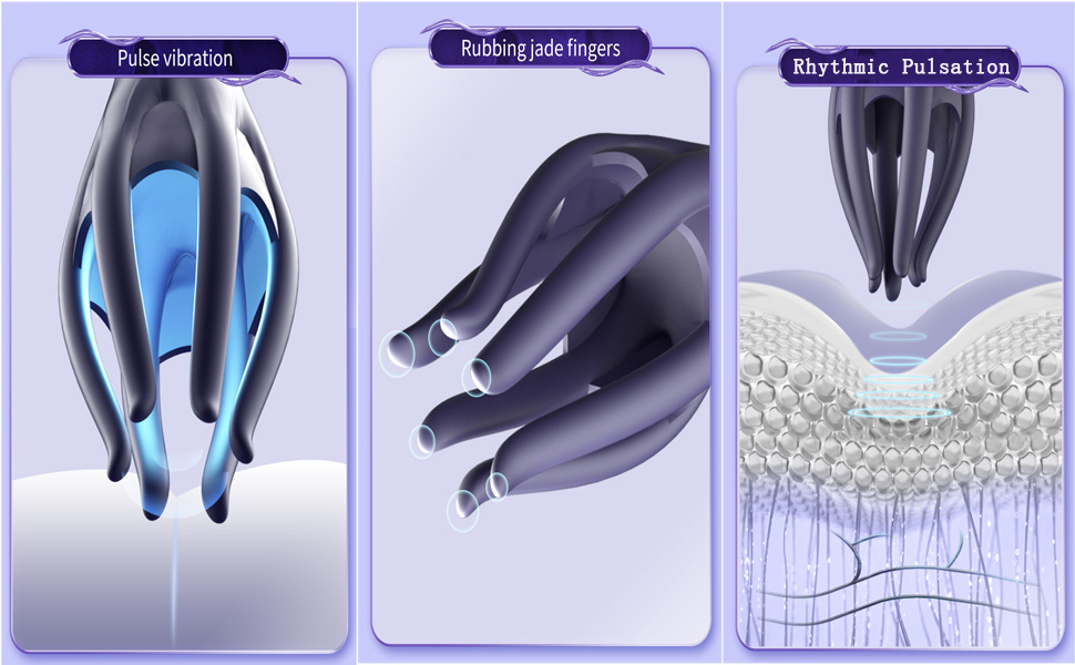 Six-Finger Claw Automatic Prostate Massager, Silicone Male Training Device — detail image 12
