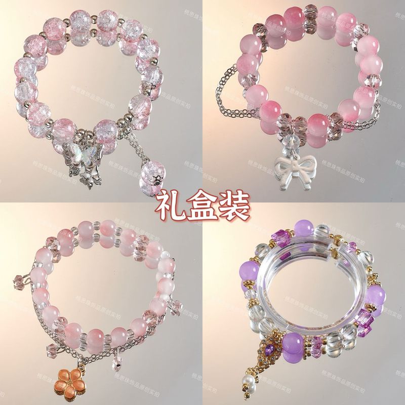Sweet Peach Bow ブレスレット Manye Peach Baoyao スペクトル派生周辺機器 ins スタイル親友ブレスレット ギフト|undefined