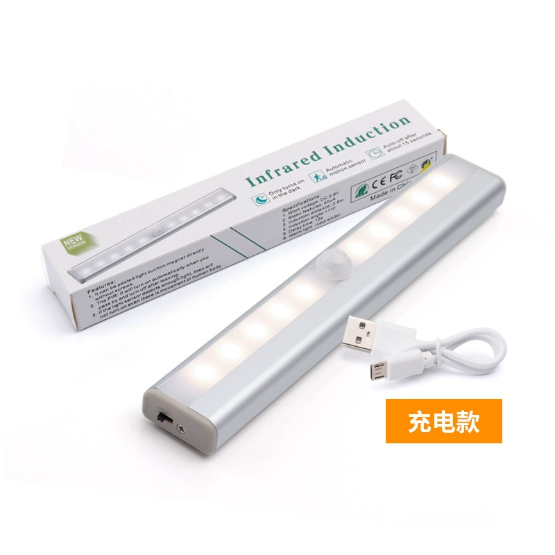 LED-ночник с физиологическим индукционным эффектом для спальни, электромагнитные светильники для гардероба, датчик движения