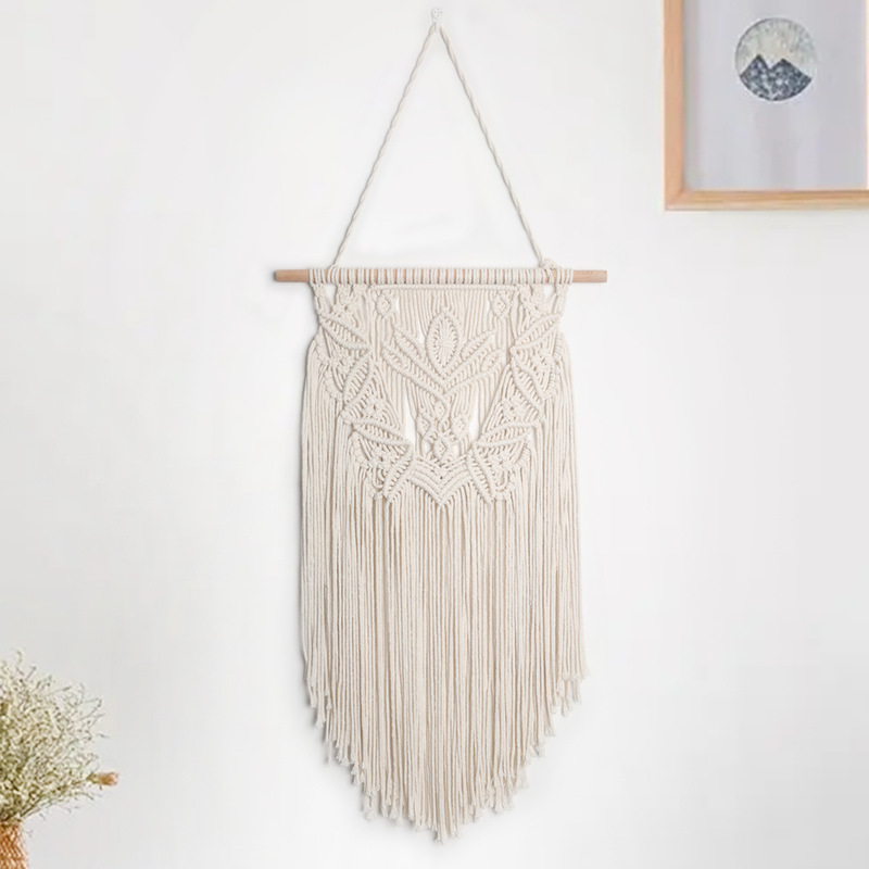 Bohemian Tapestry Lotus Room Bedroom Handmade Woven Bedside Wall Hanging Decoration Wall Decoration