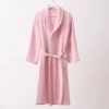 Three-layer gauze pink lapel