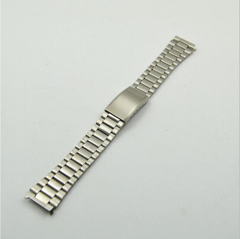 手表配件 双943表带 包片 刚带 表带 18MM银色小平头 手链 配护耳