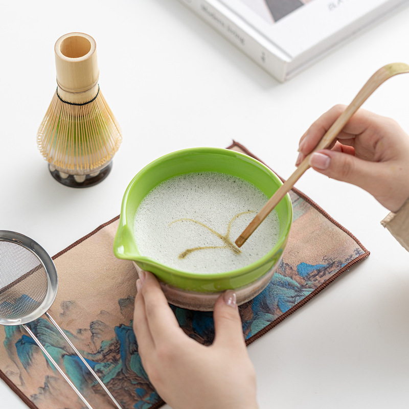 日式窑变抹茶碗宋代点茶百本立茶筅立抹茶刷4件8件工具茶具套装|undefined