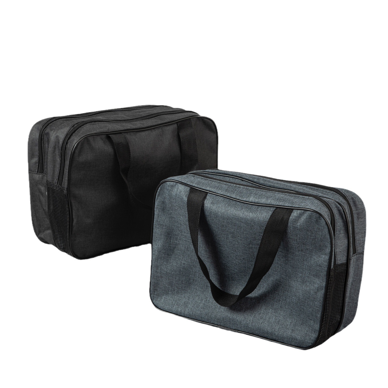 Bolsa de almacenamiento de cosméticos de viaje portátil de separación seca y húmeda al por mayor, bolsa de lavado de negocios, bolsa de almacenamiento de artículos de tocador de baño