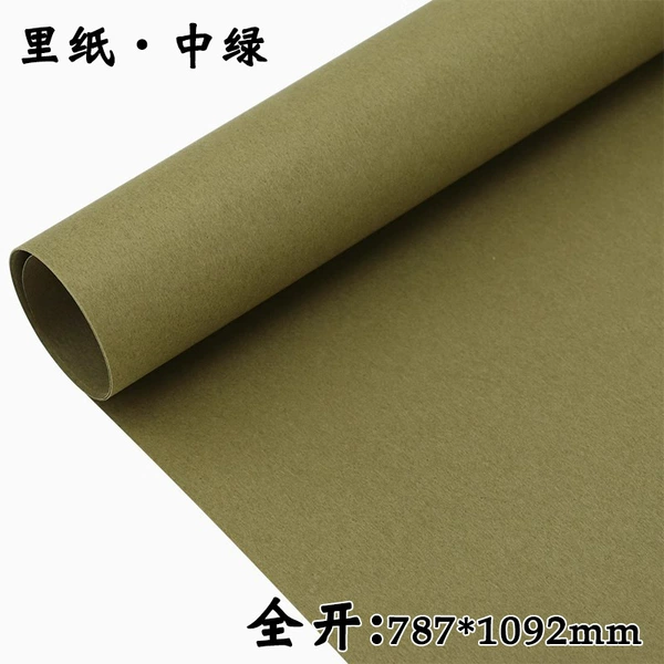 Fully open paper medium green