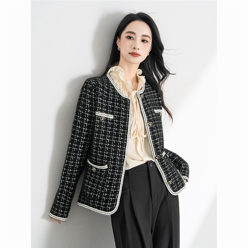 小香风时尚妈妈外套2025春秋新款洋气女装短款气质百搭名媛上衣潮
