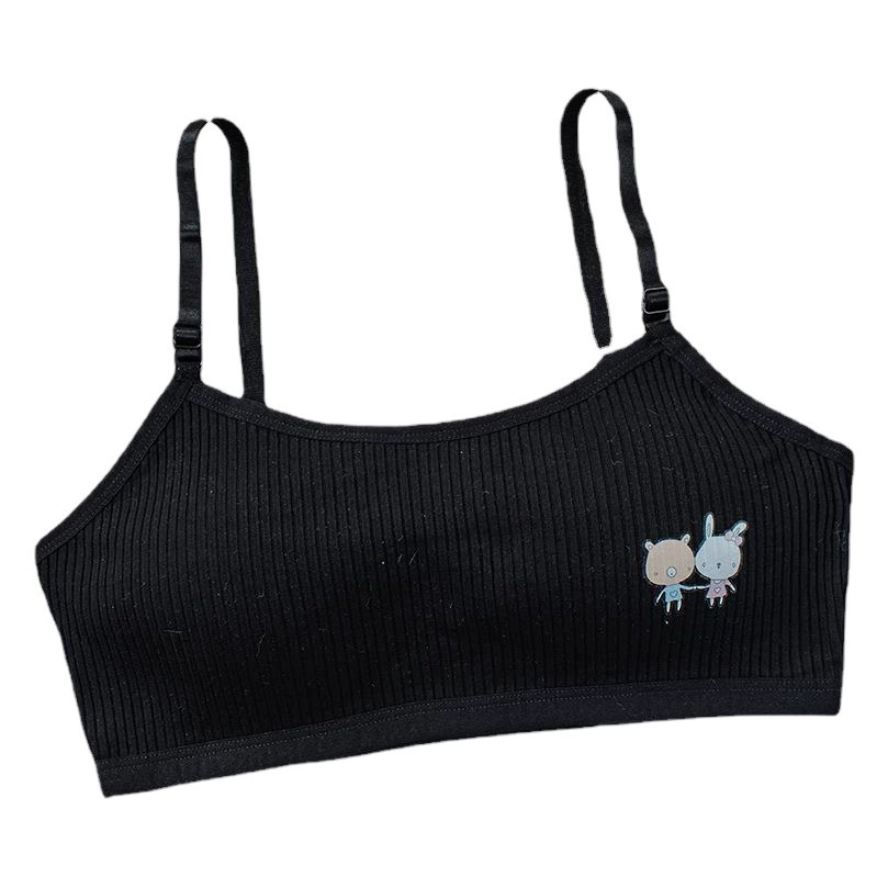 [В наличии и быстрая доставка] Студенческое нижнее Белье регулируемый хлопковый жилет средней школы младший школьный развивающий спортивный бюстгальтер