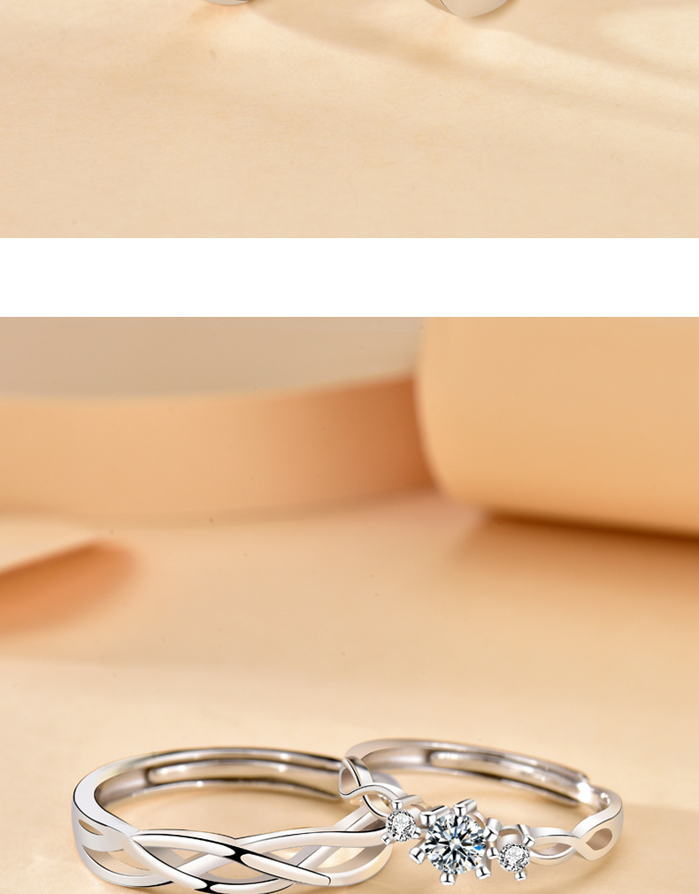 2g Weight Rings Classification Wedding, Date, Engagement Occasion 925 Sterling Silver Material Valentine'S Day Festival 925 Sterling Silver Oval Rings 925 Sterling Silver Rings