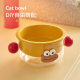Cat Bowl Ceramic Cat Food Bowl Double Layer Cat Eat Drink Bowl Cat Food Basin Anti-overturning Large Diameter Dog Bowl Pet Bowl