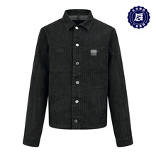 25广州金宝prd三角标牛仔夹克男款单宁丝绒感外套休闲百搭经典秋